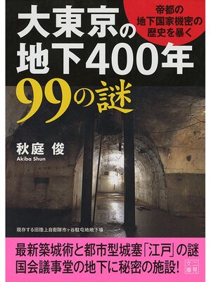 cover image of 大東京の地下400年99の謎